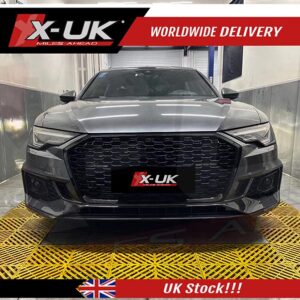 A6 S6 C8 4K 2018-2021 Audi Sport style front bumper and rear diffuser