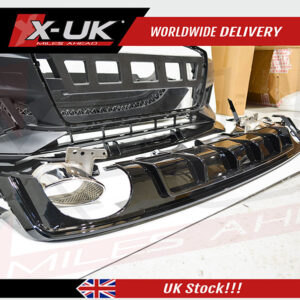 A6 S6 C8 4K 2018-2021 Audi Sport style front bumper and rear diffuser