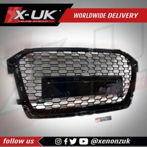 Audi A1 S1 2015-2017 to RS1 style gloss black honeycomb mesh grill