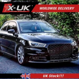 Audi A1 S1 2015-2017 to RS1 style gloss black honeycomb mesh grill