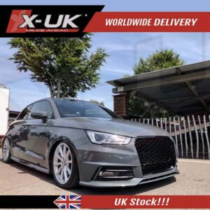 Audi A1 S1 2015-2017 to RS1 style gloss black honeycomb mesh grill