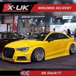 Audi A3 S3 8V 2016-2019 Wide body conversion wheel arches + side skirts