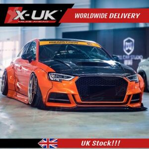 Audi A3 S3 8V 2016-2019 Wide body conversion wheel arches + side skirts