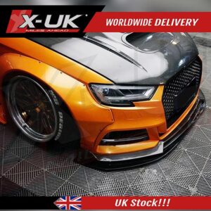 Audi A3 S3 8V 2016-2019 Wide body conversion wheel arches + side skirts