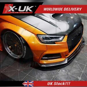 Audi A3 S3 8V 2016-2019 Wide body kit conversion front sides and rear ducktail