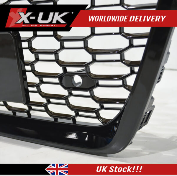 Audi A6 S6 C8 4K 2018-2020 RS6 style front honeycomb mesh grill gloss black