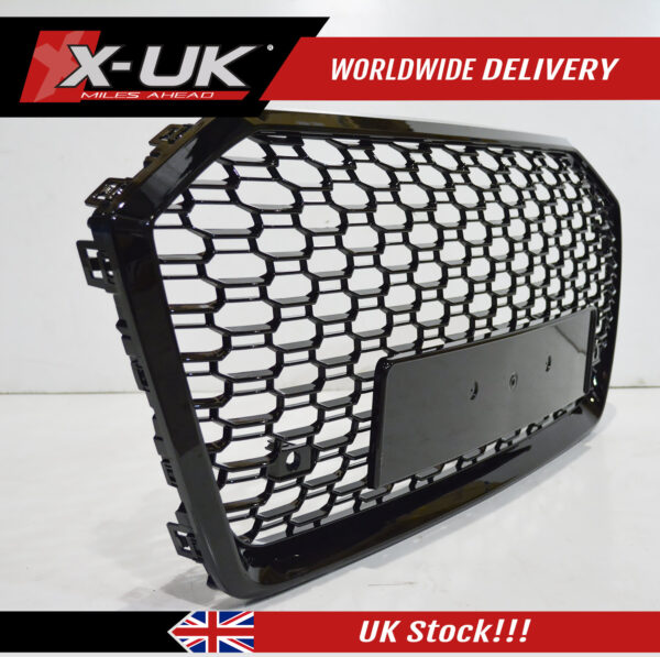 Audi A6 S6 C8 4K 2018-2020 RS6 style front honeycomb mesh grill gloss black