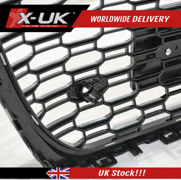 Audi A6 S6 C8 4K 2018-2020 RS6 style front honeycomb mesh grill gloss black