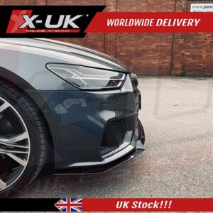 Audi A7 4K8 2018-2020 gloss black front splitter lip