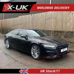 Audi A7 4K8 2018-2020 gloss black front splitter lip