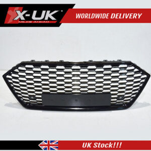 Audi A7 S7 4K8 2018-2020 RS7 style front honeycomb mesh grill gloss black