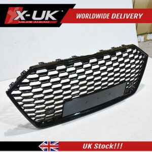 Audi A7 S7 4K8 2018-2020 RS7 style front honeycomb mesh grill gloss black