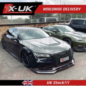 Audi A7 S-line S7 RS7 2011-2017 forged carbon fibre side skirts extension lips