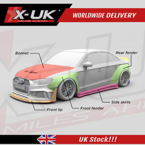 Audi RS3 8V Saloon 2016-2020 Wide body conversion kit