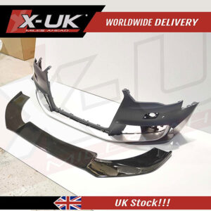 Audi RS3 8v 2012-2016 black FRP front lower splitter lip extension