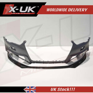 Audi RS3 8v 2012-2016 black FRP front lower splitter lip extension