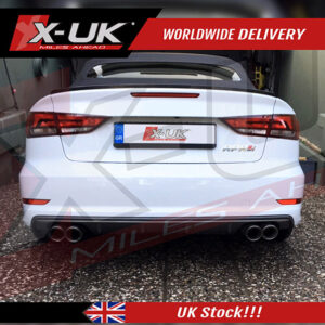 Audi S3 style rear diffuser for the Audi A3 S-line 8V 2012-2015 Saloon Sedan