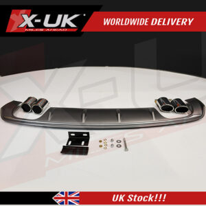 Audi S3 style rear diffuser for the Audi A3 S-line 8V 2012-2015 Saloon Sedan