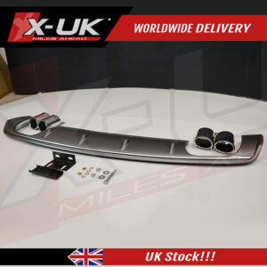 Audi S3 style rear diffuser for the Audi A3 S-line 8V 2012-2015 Saloon Sedan