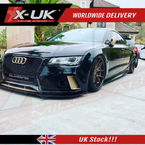 Front splitter lip for Audi RS7 2011-2017 front bumper