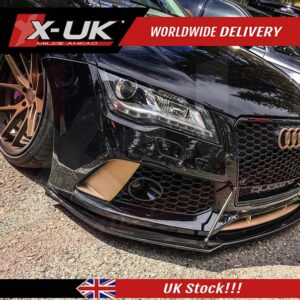 Front splitter lip for Audi RS7 2011-2017 front bumper