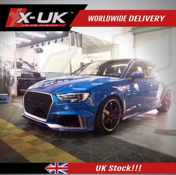 RS3 style front bumper to fit Audi A3 S-line SE S3 8V hatchback 2016-2019