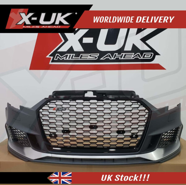 Audi RS3 Style front bumper to fit Audi A3 / S3 8V Saloon 2016-2019