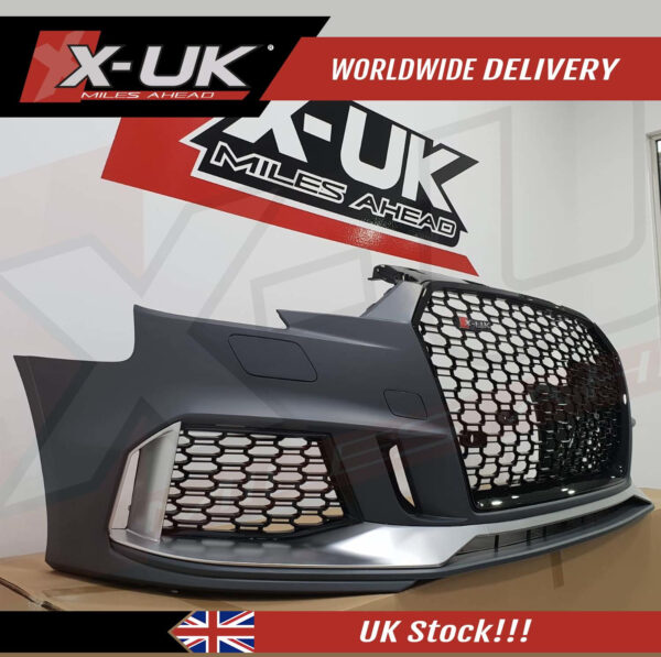 Audi RS3 Style front bumper to fit Audi A3 / S3 8V Saloon 2016-2019