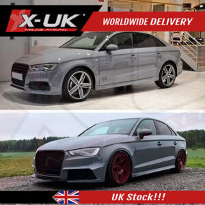 RS3 style front bumper conversion for Audi A3 S3 RS3 8V 2012-2015 Saloon