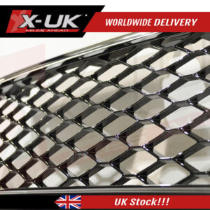 RS3 style front grill black and chrome for Audi A3 S3 8V 2012-2015