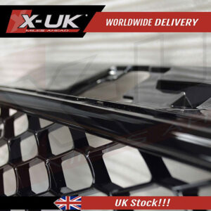 RS3 style front grill gloss black for Audi A3 S3 8V 2012-2015