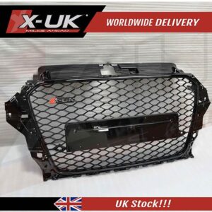 RS3 style front grill gloss black for Audi A3 S3 8V 2012-2015