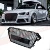 Audi A4 S4 B8.5 2013-2015 to RS4 style honeycomb mesh grill gloss black