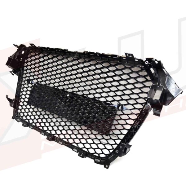 Audi A4 S4 B8.5 2013-2015 to RS4 style honeycomb mesh grill gloss black