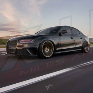 Audi A4 S4 B8.5 2013-2015 to RS4 style honeycomb mesh grill gloss black