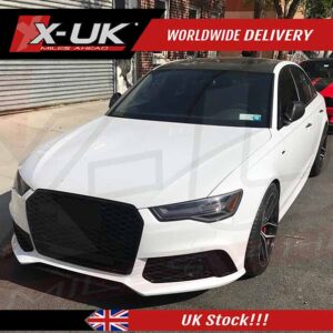 RS6 style front bumper conversion for Audi A6 S6 C7 2015-2018