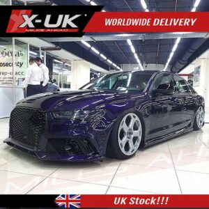 RS6 style front bumper conversion for Audi A6 S6 C7 2015-2018