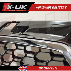 Audi A3 S3 8V 2016-2019 to RS3 style front grill gloss black and chrome