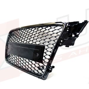 Audi A4 S4 2008-2012 B8 to RS4 style honeycomb mesh grill gloss black