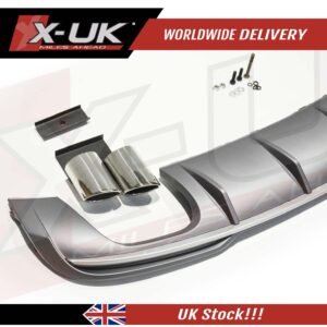 Audi A3 S-line 2016-2019 Saloon Sedan S3 style rear diffuser