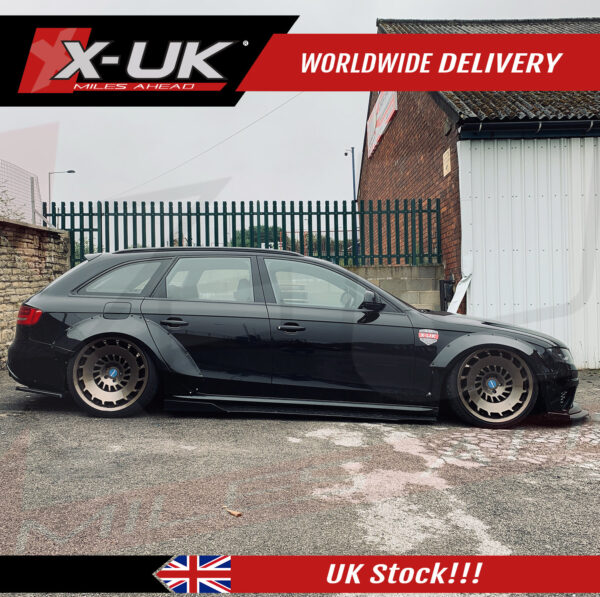 Low widebody Audi A4 B8 Avant in black by