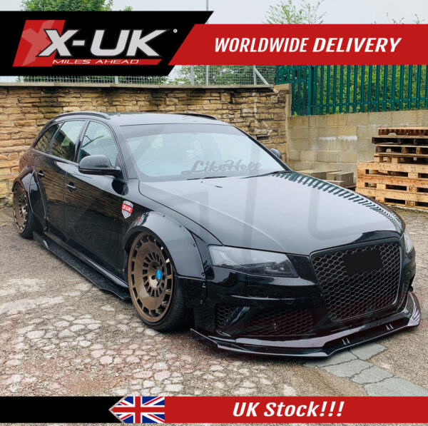 Audi A4 S4 B8 Widebody mit RS6 Rückleuchten & Auspuff