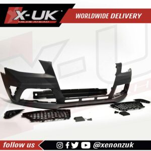 RS4 style front bumper body kit conversion for Audi A4 S4 2008-2012 B8