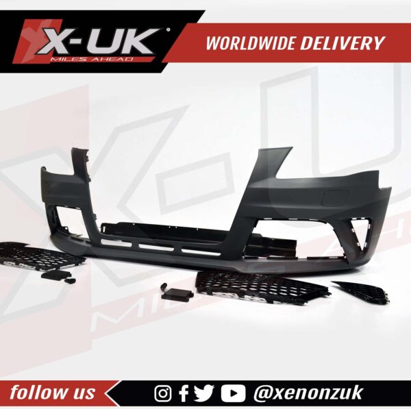 RS4 style front bumper body kit conversion for Audi A4 S4 2008-2012 B8