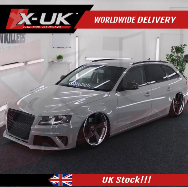 RS4 style front bumper body kit conversion for Audi A4 S4 2008-2012 B8