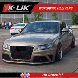 RS4 style front bumper body kit conversion for Audi A4 S4 2008-2012 B8