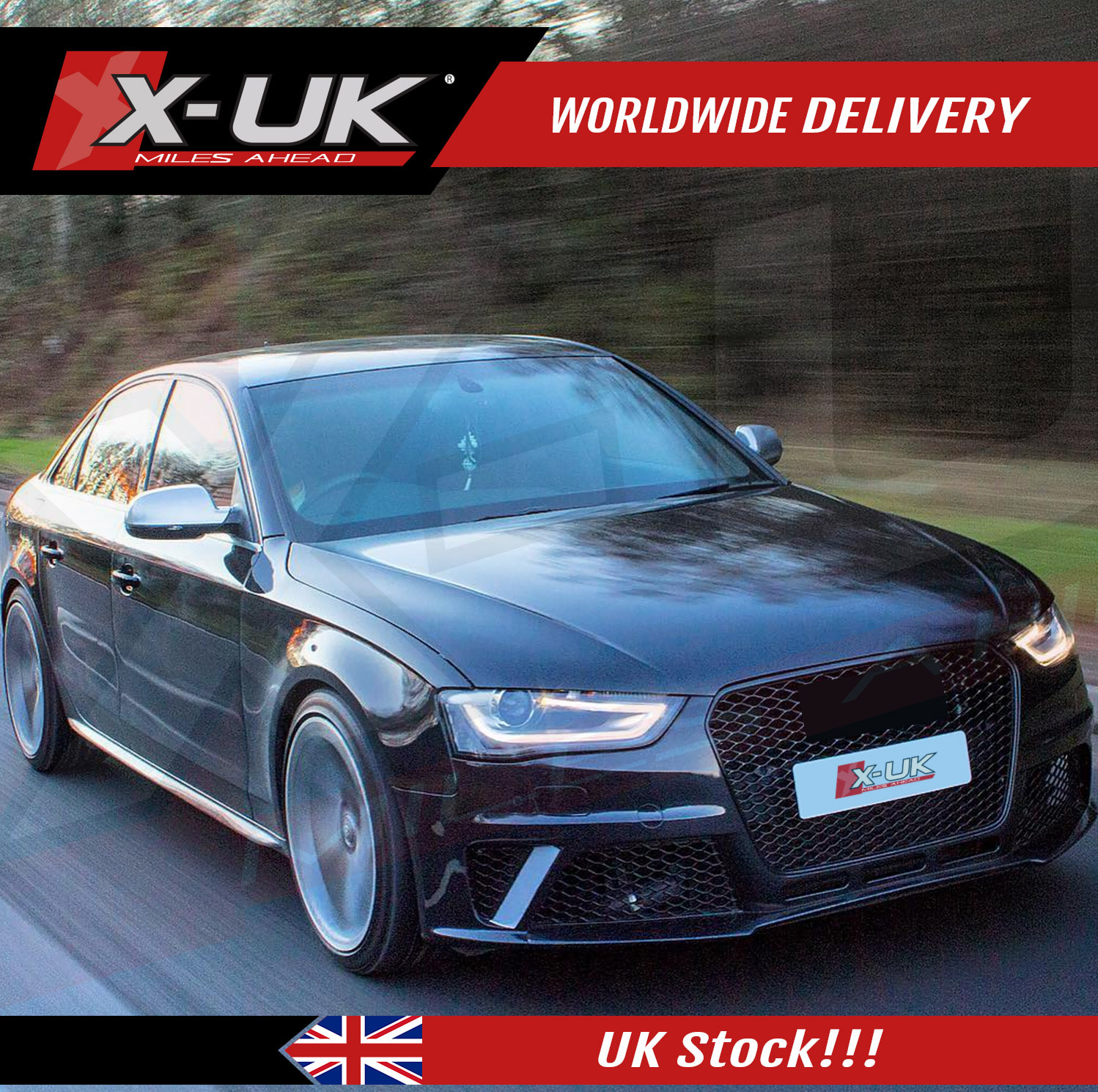 RS4 style bumper B8.5 conversion to fit Audi A4 S4 2013-2015