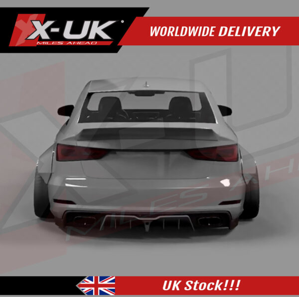 Audi A3 Sline S3 8V 2016-2019 FRP rear spoiler wing ducktail