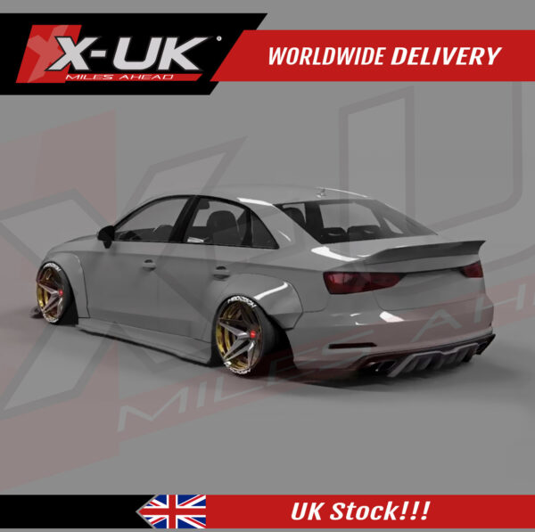 Audi A3 Sline S3 8V 2016-2019 FRP rear spoiler wing ducktail