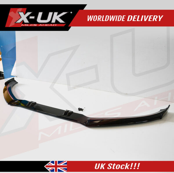 Audi RS4 2008-2012 B8 front splitter lip black FRP finish